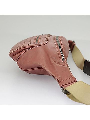 Bottega Veneta Intrecciato Pink Leather Shoulder Bag (view 2)