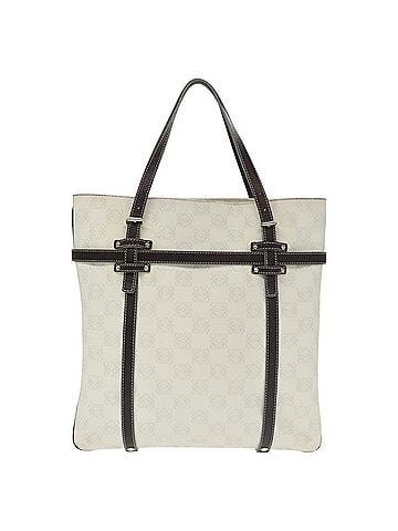 Loewe Anagram White Canvas Handbag (view 1)