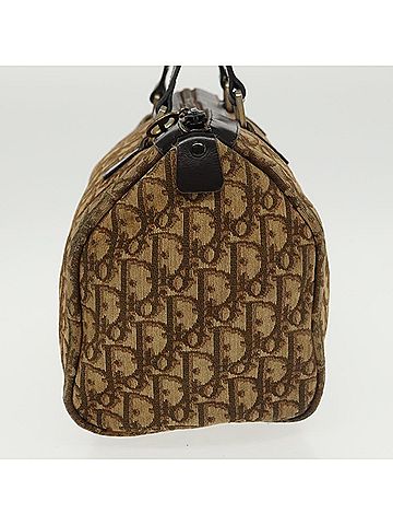 Dior Trotter Brown Canvas Handbag (view 2)