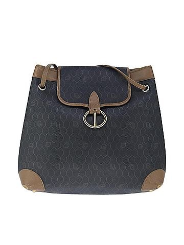 Dior Honeycomb Black Canvas Shoulder Bag (view 1)
