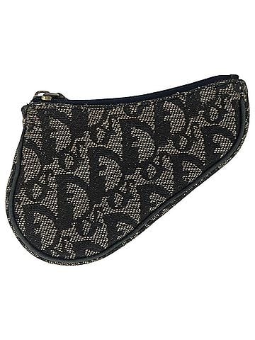 Dior Saddle Navy Canvas Wallet (view 1)
