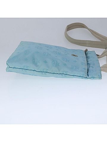 MCM Blue Synthetic Shoulder Bag (view 2)