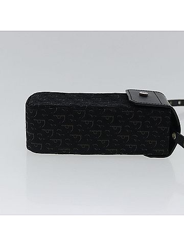Dior Black Canvas Clutch Bag (view 2)