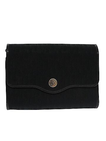 Dior Trotter Black Canvas Shoulder Bag (view 1)