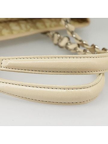 Dior Romantique Beige Canvas Shoulder Bag (view 2)