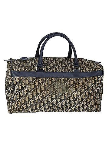 Dior Trotter Navy Canvas Travel Bag (view 1)