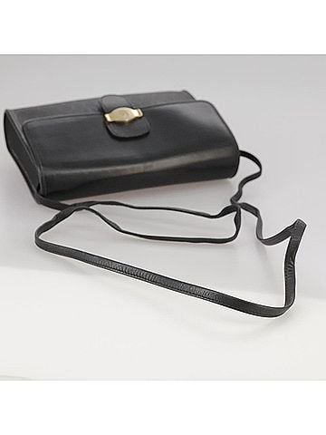 Dior Honeycomb Black Leather Shoulder Bag (view 2)