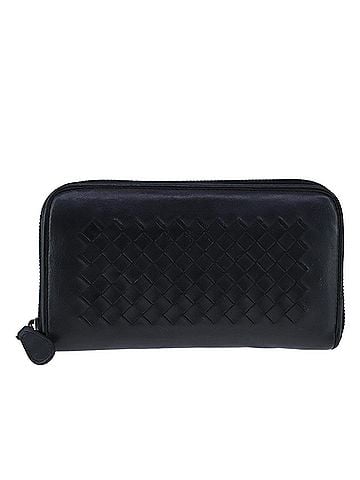 Bottega Veneta Intrecciato Black Leather Wallet (view 1)