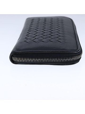Bottega Veneta Intrecciato Black Leather Wallet (view 2)