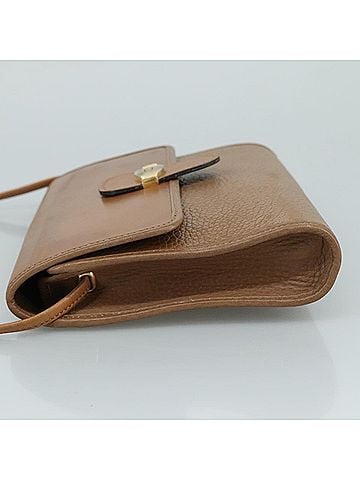 Dior Brown Leather Shoulder Bag (view 2)