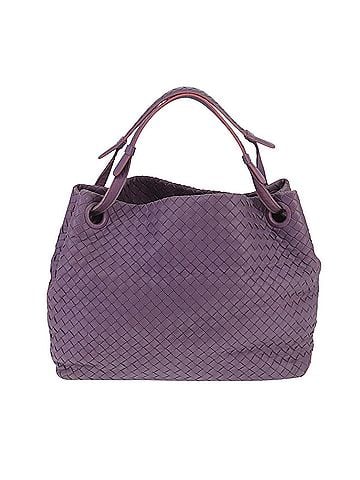 Bottega Veneta Garda Purple Leather Handbag (view 1)