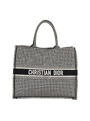 Dior Book Tote Black Canvas Tote Bag (view 1)