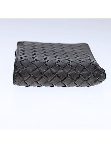 Bottega Veneta Intrecciato Grey Leather Wallet (view 2)