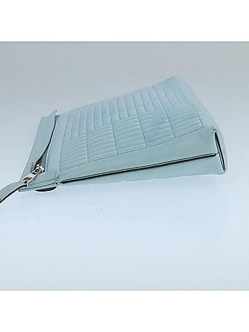 Loewe T Pouch Blue Leather Clutch Bag (view 2)