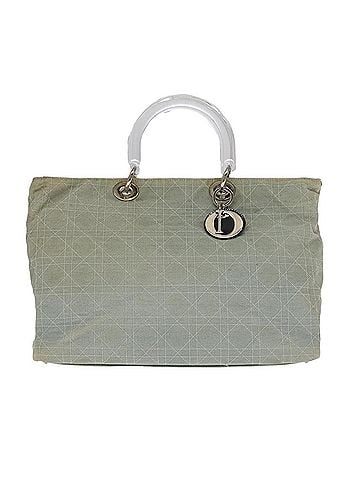 Dior Cannage Lady Blue Canvas Handbag (view 1)