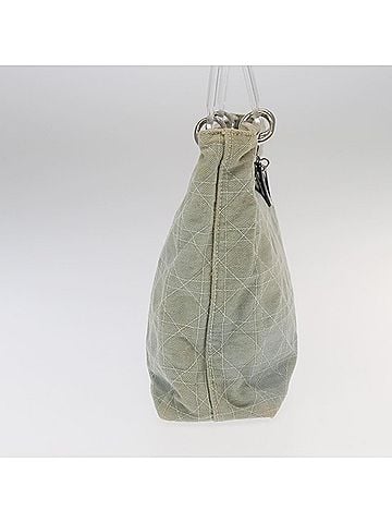 Dior Cannage Lady Blue Canvas Handbag (view 2)