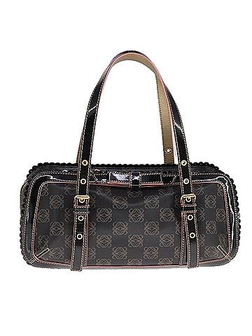 Loewe Anagram Black Canvas Handbag (view 1)