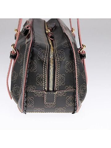 Loewe Anagram Black Canvas Handbag (view 2)