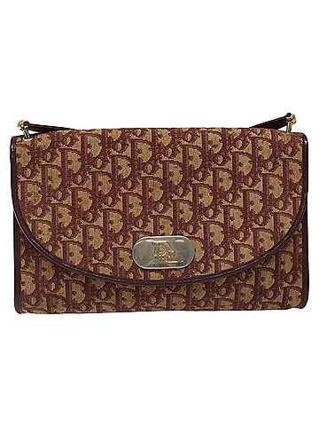 Dior Trotter Beige Canvas Shoulder Bag (view 1)