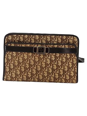 Dior Trotter Canvas Shoulder Bag Gold Canvas Shoulder Bag (view 1)