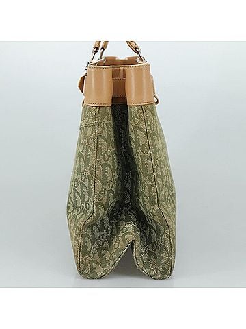 Dior Trotter Khaki Canvas Tote Bag (view 2)