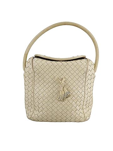 Bottega Veneta Beige Leather Handbag (view 1)