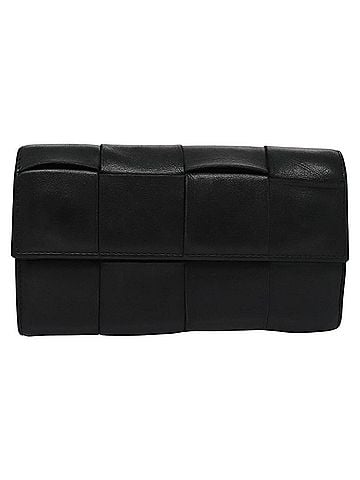 Bottega Veneta Cassette Black Leather Wallet (view 1)