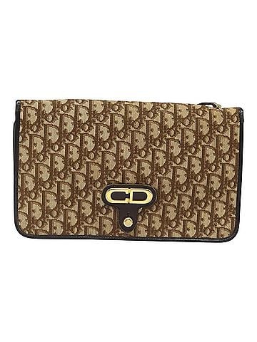 Dior Trotteur Brown Canvas Shoulder Bag (view 1)