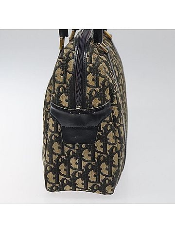 Dior Trotter Navy Canvas Handbag (view 2)