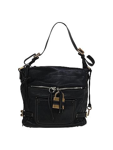 Chloé Paddington Black Leather Shoulder Bag (view 1)