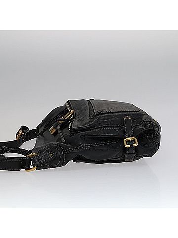 Chloé Paddington Black Leather Shoulder Bag (view 2)