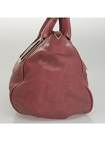 Chloé Ethel Pink Leather Handbag (view 2)