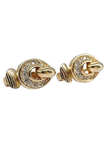 Dior Rose Des Vents Gold Metal Earring Jewelry (view 1)