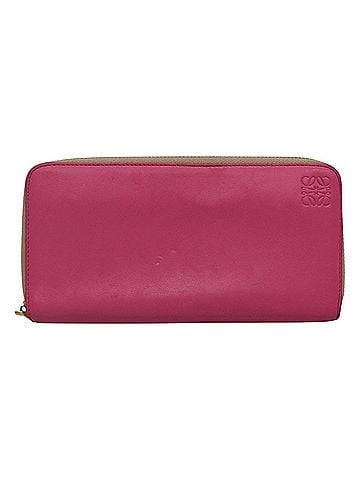 Loewe Anagram Pink Leather Wallet (view 1)