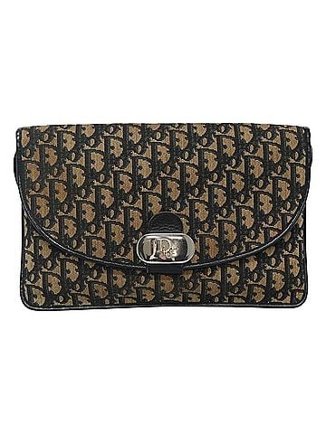 Dior Trotter Brown Canvas Shoulder Bag (view 1)