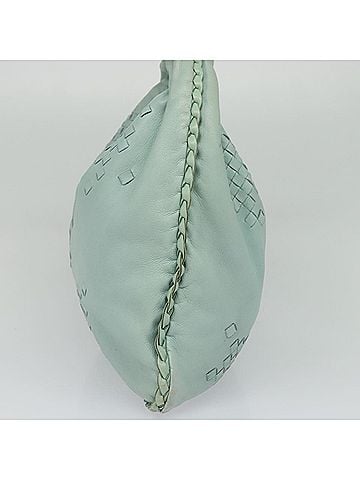 Bottega Veneta Jodie Blue Leather Handbag (view 2)