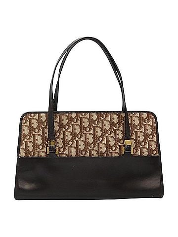 Dior Trotter Beige Canvas Shoulder Bag (view 1)