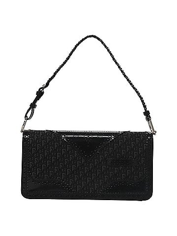 Dior Trotter Black Canvas Shoulder Bag (view 1)
