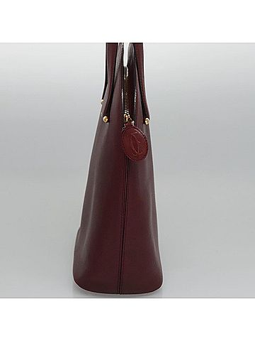Cartier Must Line Burgundy Leather Handbag (view 2)