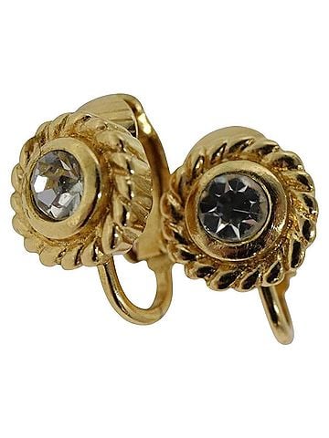 Dior Gold Metal Earring Jewelry (view 1)