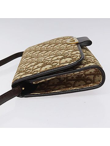 Dior Trotter Canvas Shoulder Bag Beige Canvas Shoulder Bag (view 2)