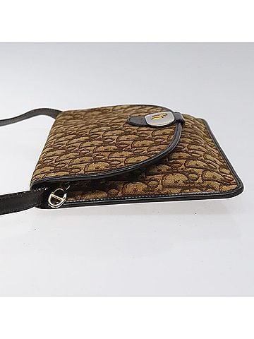Dior Trotter Brown Canvas Shoulder Bag (view 2)