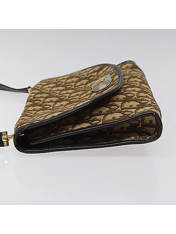 Dior Trotter Brown Canvas Shoulder Bag (view 2)
