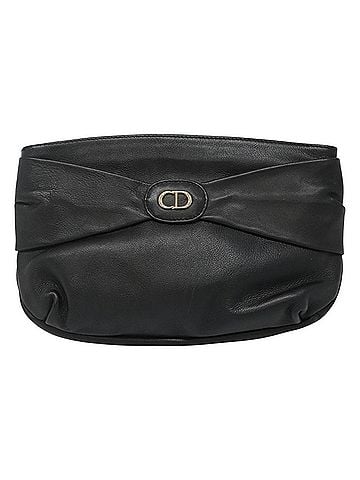 Dior Cd Black Leather Clutch Bag (view 1)