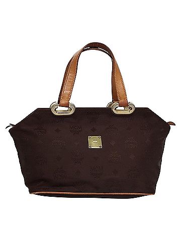 MCM Brown Synthetic Handbag (view 1)