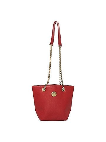 Chloé Red Leather Shoulder Bag (view 1)