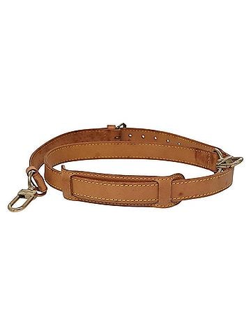 Louis Vuitton Shoulder Strap Beige Leather Bag Jewelry (view 2)