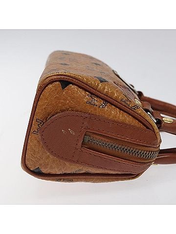 MCM Stark Visetos Brown Canvas Handbag (view 2)