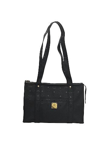 MCM Visetos Black Canvas Shoulder Bag (view 1)