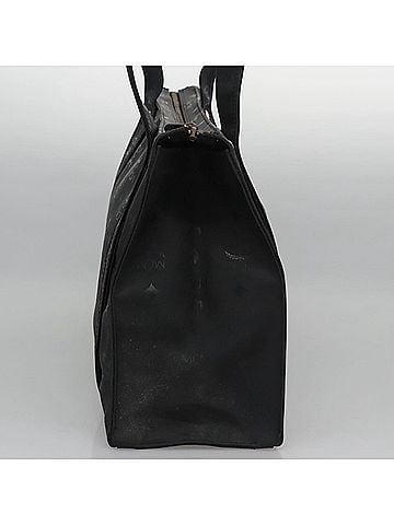 MCM Visetos Black Canvas Shoulder Bag (view 2)